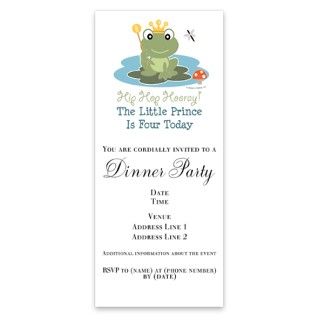 Frog Prince 4th Birthday Invitations by Admin_CP8437408