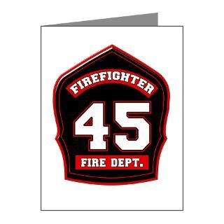 Firemen Thank You Note Cards