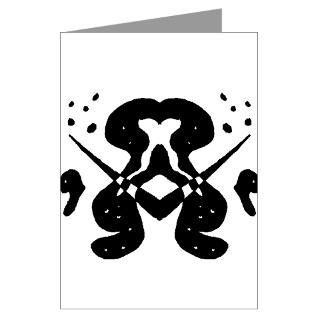 Ink Blot Lovers Dancing Greeting Cards (Pk of 10 for