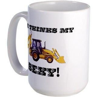Adult Humor Gifts  Adult Humor Drinkware  SHE THINKS MY TRACTORS