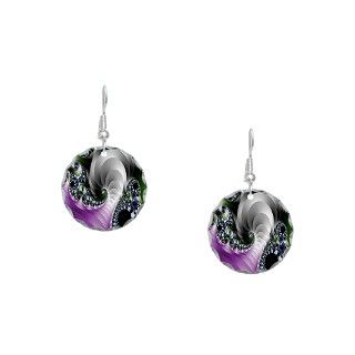 Abstract Gifts  Abstract Jewelry  Jeweled Swirls Earring Circle