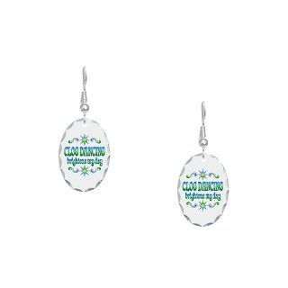 Clog Gifts  Clog Jewelry  Clogging Brightens Earring Oval Charm