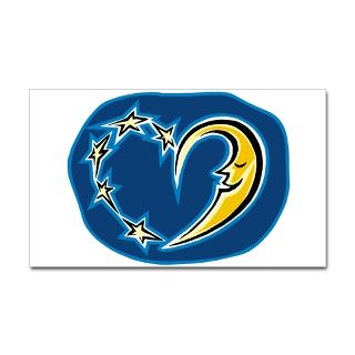 Eclipse Gifts  Eclipse Bumper Stickers  MOON & STAR HEART Rectangle