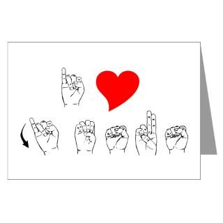 ASL I Love Jesus Greeting Cards (Pk of 20) for