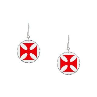 Awesome Gifts  Awesome Jewelry  templar cross Earring Circle Charm