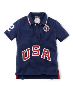 Ralph Lauren Childrenswear Boys USA Polo   Sizes 4 7