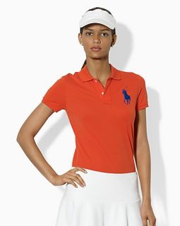 Ralph Lauren Tennis Refined Stretch Mesh Polo Shirt with Big Pony Logo