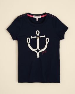 Juicy Couture Girls Anchor Tee   Sizes 6 14