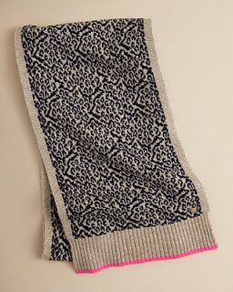 Juicy Couture Girls Snow Leopard Scarf