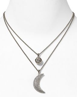 High Shine Double Charm Pendant Necklace, 20