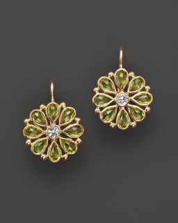 Temple St. Clair 18K Yellow Gold Flower Earrings with Yellow Sapphires