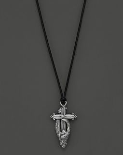 Sterling Silver Protecting the Cross Pendant, 24