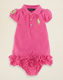 Childrenswear Infant Girls Neon Pony Polo Dress   Sizes 9 24 Months