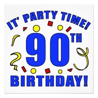 90th Birthday Party Ideas on 90th Birthday Party Supplies Invitations  Announcements    Invites