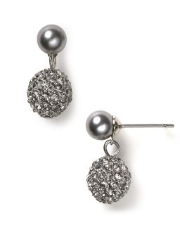 carolee double drop earrings price $ 30 00 color silver quantity 1 2 3