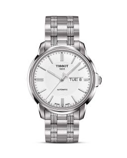 Tissot Mens Automatic III Classic White Automatic Watch, 39mm