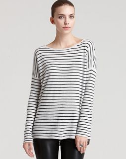 Vince Sweater   Shirttail Stripe Cashmere