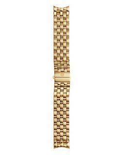 Michele Sport Sail Gold Plated Stainless Steel Bracelet Strap, 20 mm