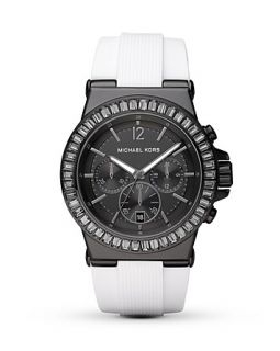 Michael Kors Round Black & White Watch, 43mm