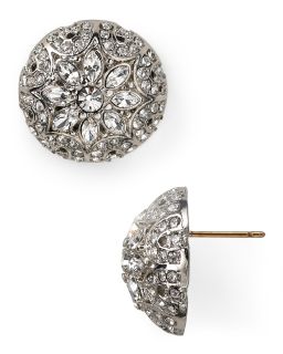 round button earrings price $ 55 00 color crystal quantity 1 2 3 4