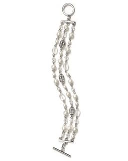 crystal beaded bracelet price $ 58 00 color white pearl quantity 1 2