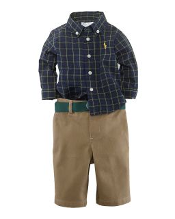 boys tartan shirt pant set sizes 3 9 months orig $ 59 50 sale $ 35