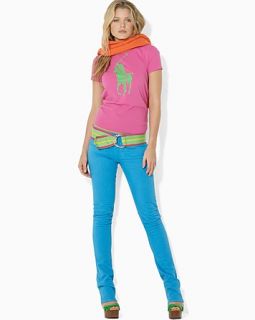 Ralph Lauren Big Pony Tees and Denim Pants in Turquoise