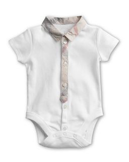 Burberry Infant Boys Layette Tannar Short Sleeve Bodysuit   Sizes 1