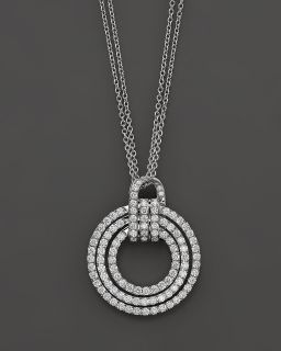 Pendant Necklace in 14K White Gold, 1.80 ct. t.w.