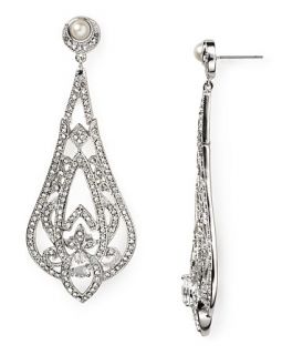 carolee crystal chandelier earrings price $ 95 00 color silver
