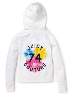 Juicy Couture Girls French Terry Cloth Sunburst Henley Hoodie   Sizes