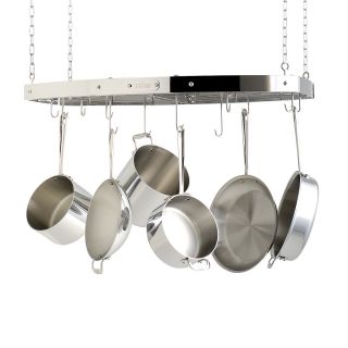all clad 36 hanging pot rack price $ 599 99 color stainless steel