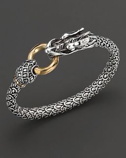 John Hardy Naga Dragon Bracelet with 18 Kt. Gold Ring Closure