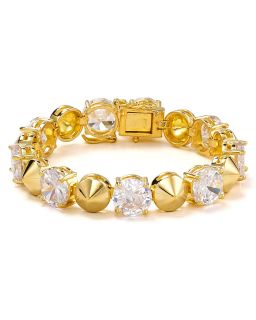 noir pyramid spike bracelet price $ 150 00 color gold quantity 1 2 3 4