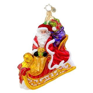 Christopher Radko Seasonal Sleigh Ride Ornament