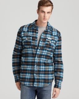 true religion plaid shirt jacket price $ 200 00 color dover size
