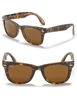 ray ban folding wayfarer sunglasses price $ 155 00 color havana