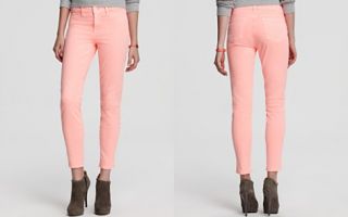 Brand Jeans   Harper Mid Rise Twill Capri in Neon Coral_2