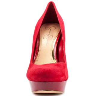 Jessica Simpsons Red Given   Crimson Red Suede for 79.99