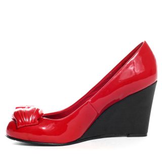 Lexine Wedge   Red, Betseyville, $63.99
