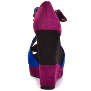 Buckle Up Wedge   Cobalt, Luichiny, $89.99,