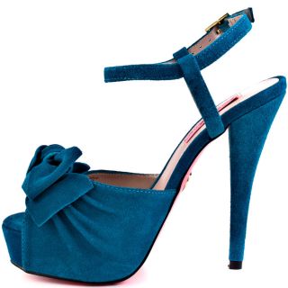 Betsey Johnsons Blue Haylie   Teal Suede for 129.99