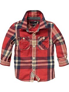 Tommy Hilfiger Toddler boy`s check shirt. Red   