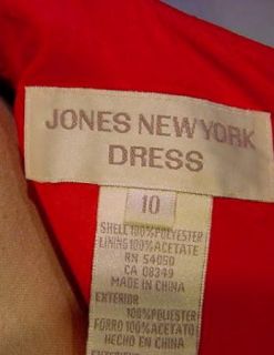 Lovely Lipstick Red Jones New York Dress Jacket 10