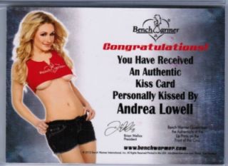 Andrea Lowell 2012 Benchwarmer Daizy Dukez D 05 10 Green Auto Kiss Hot