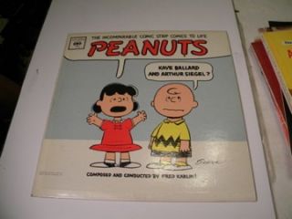 Peanuts Record Album Signed by Kaye Ballard 1962 Charles Schulz Art
