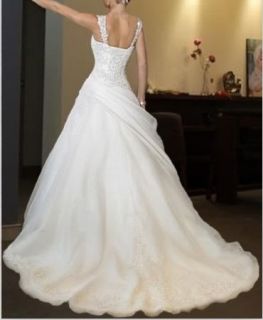 New White Ivory Wedding Bridal Dress Custom Size 2 4 6 8 10 12 14 16