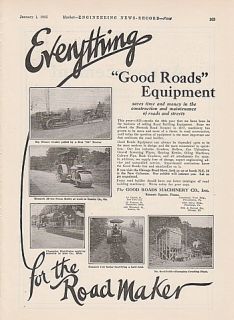 1925 Good Roads Machinery Kennett Square PA Ad Graders
