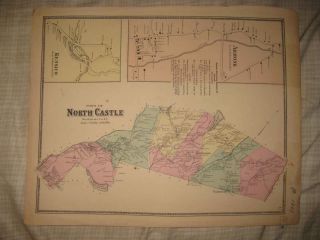 Antique 1867 North Castle Armonk Kensico Westchester County New York