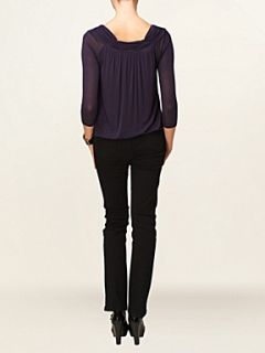 Phase Eight Lily jersey gypsy top Grey   